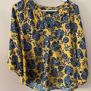 Adrienne Vittadini Floral Blouse